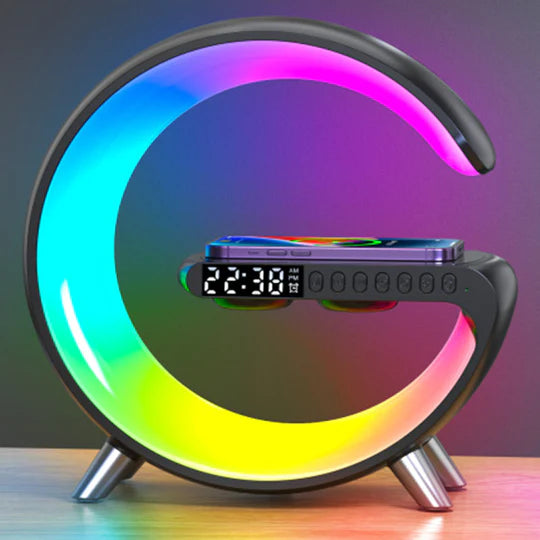 3-in-1-RGB-Lampe mit Lautsprecher und kabellosem Laden